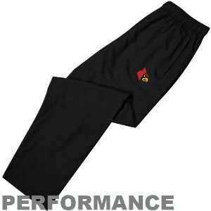  adidas Louisville Cardinals Black Team Logo Warmup Pants 