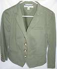 Tommy Hilfiger Womens Blazer Jacket Army Green Small Petite