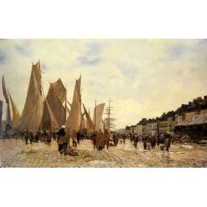   Camille Delpy   24 x 14 inches   The Docks at Dieppe