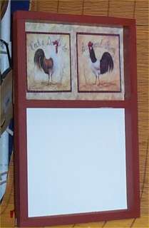 Rooster Chicken Memo Erase Message Board Farm Country Decor New  