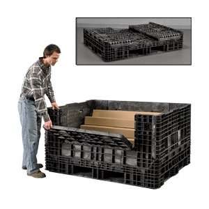 BUCKHORN Heavy Duty Collapsible Bulk Containers   Black  