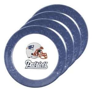 New England Patriots NFL Dinner Plates (4 Pack)  Sports 