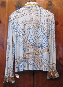 WESTERN NWT SHOW Rail Deb Moyer Custom JACKET XL Blue Gold Dazzle 