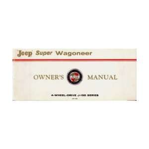  1967 1968 JEEP SUPER WAGONEER Owners Manual User Guide Automotive
