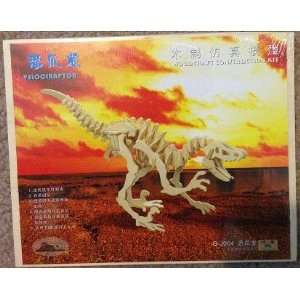  Velociraptor Moedel Woodcraft DIY Toy 