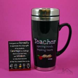 Abbey Press Professions Series TEACHER Travel Mug w/ Serenity Prayer 