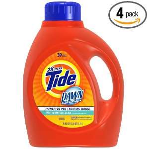 Tide 2x Ultra with Dawn StainScrubbers Liquid, Whitewater Clean Scent 