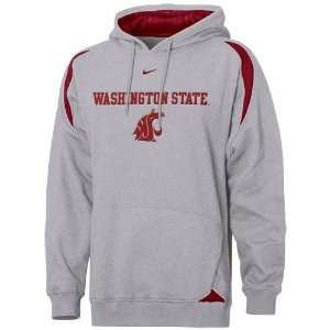 Nike Washington State Cougars Ash Pass Rush Hoody Sweatshirt  