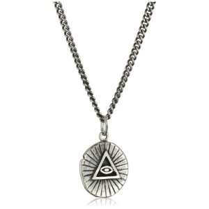  King Baby All Seeing Eye Coin Mens Pendant Necklace 