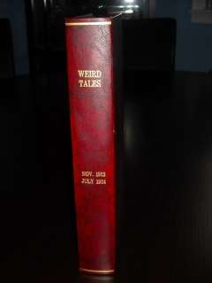 Weird Tales Bedsheet Run 1923 1924 HiGrade Pulp Magazine Lot Houdini 
