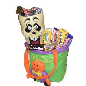 Spooky Skeleton Halloween Candy and Chococolate Gift Basket Assortment 
