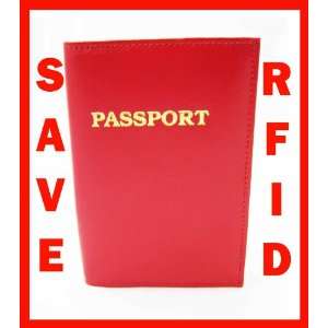  Leather RFID Blocking Passport Case Holder Cover Access 