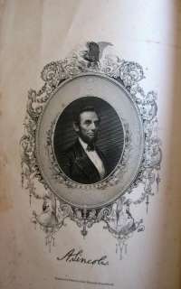 Abraham Lincoln Memorial Funeral Book 1866 Very Rare ~  