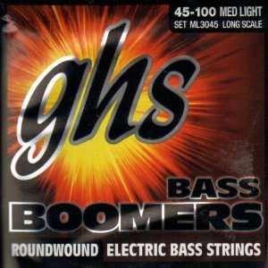  GHS ML3045 Bass Boomers Long Scale Med Light Electric 