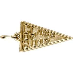 Rembrandt Charms Class of 2012 Charm, Gold Plated Silver Jewelry