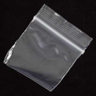 Small 100 Pack Clear Plastic ZIP SEAL BAGS 1 by 1  
