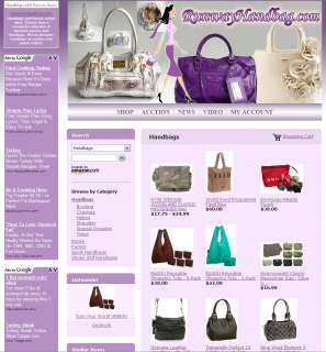 Established Handbag Internet Website Business FOR SALE  
