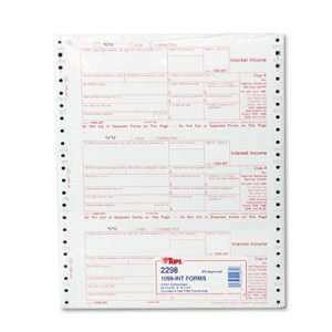  TOP2298   1099 Tax forms for dot matrix printers 