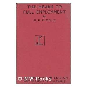   Cole George Douglas Howard (1889 1959) Cole Books