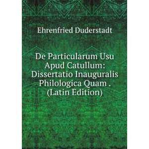   Quam . (Latin Edition) Ehrenfried Duderstadt  Books