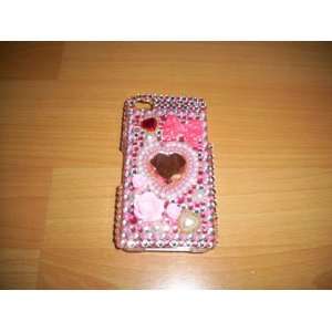  Iphone 4 4g Bling Crystal Pink Heart Hard Case Everything 