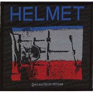  Helmet Alternative Metal Music Band Woven Patch 