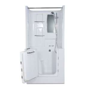 MediTub 3140SENRWSC White 3140 40 x 31 Walk In Shower and Soaking 