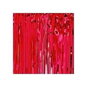  Red Crinkle Curtain