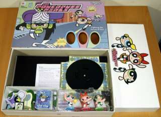 Power Puff Girls Board Game with Mini Action Figurines  