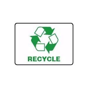  RECYCLE (W/GRAPHIC) Sign   7 x 10 .040 Aluminum