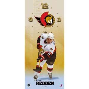  7x16 Wade Redden Ottawa Senators Clock