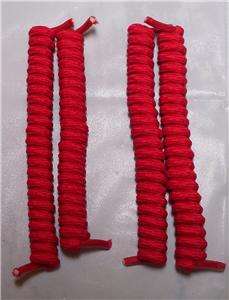Pairs No Tie Shoe Laces Red Kids Curly Twist coil  