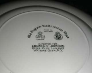 Old English Staffordshire Ware RAINBOW FALLS, NY Plate  