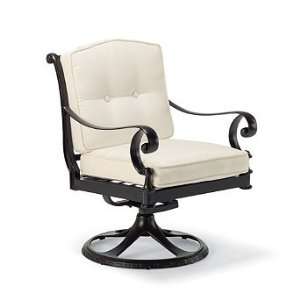  Marseilles Swivel Dining Arm Chair with Cushions   Arch 