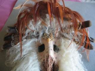 beautifully crafted mixed media mask by Algonquin Shawnee artist 