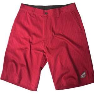  FLY RACING PIN STRIPE CASUAL MX OFFROAD SHORTS RED 32 
