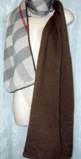 Gorgeous Burberry Core Scarf Cashmere Lined Wrap Iconic Check Retail $ 