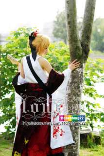   Taken in kind]Vocaloid Len Fleeting Moon Flower Cosplay Costume  