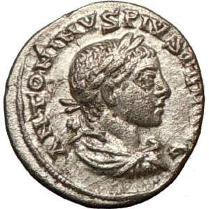 ELAGABALUS 218AD Antioch STANDARDS Silver Authentic Ancient Roman Coin 