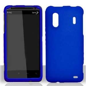 HTC EVO Design 4G HERO S Rubber Dr. Blue Case Cover Protector (free 