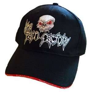 The Pain Factory Skull Logo Black Adjustable Hat  Sports 