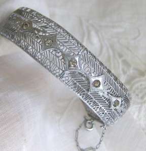 Edwardian Rhoduim Filigree Antique Bracelet  