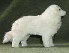 Hungarian Kuvasz Dog Plush Soft Sculpture Origial Art by WC