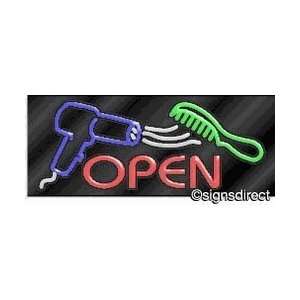  Open Neon Sign w/Graphic  387
