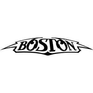  BOSTON 10 BAND LOGO WHITE DECAL STICKER 