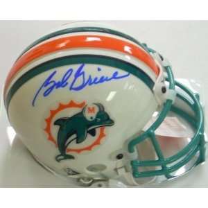 Bob Griese Signed Mini Helmet   Authentic