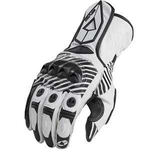  EVS Misano Full Gauntlet Gloves   Large/White Automotive