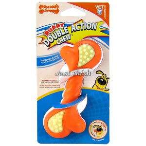 Nylabone Puppy Double Action Dog Chew Toy Petite Teething Aid  