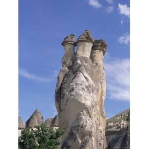 Erosion with Volcanic Tuff Pillars, Pasabagi Near Goreme, Cappadocia 