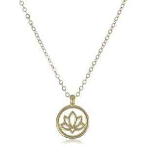   Dogeared Jewels & Gifts Good Karma Gold Dipped Lotus Necklace
